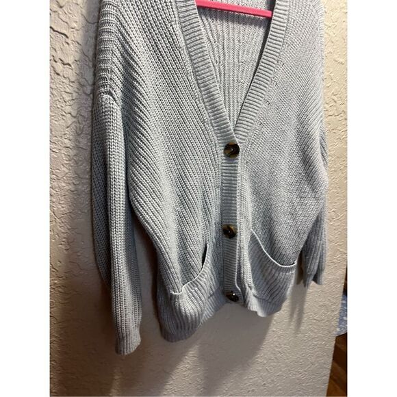 Isela Grey Button Up Cardigan Sweater Woman’s Size Large - Picture 2 of 7
